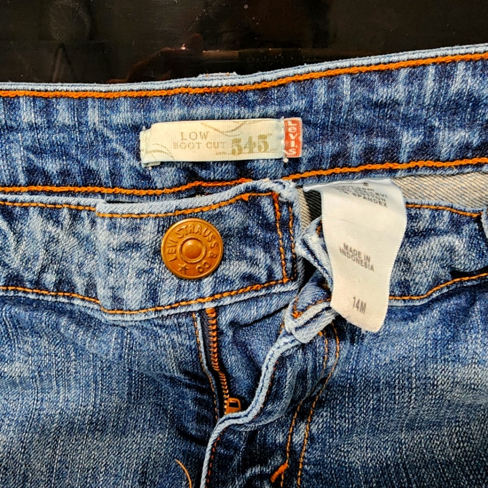 Levis Low Boot Cut 545 jeans, 14M, red tag, EUC, vintage